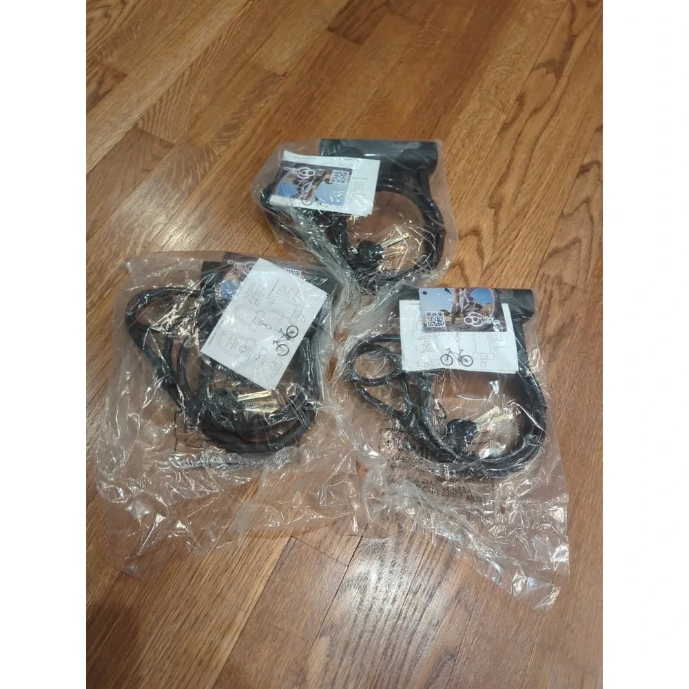 Via Velo Bike U-Lock with 4ft Cable & 3 Keys, Lot of 3 NEW